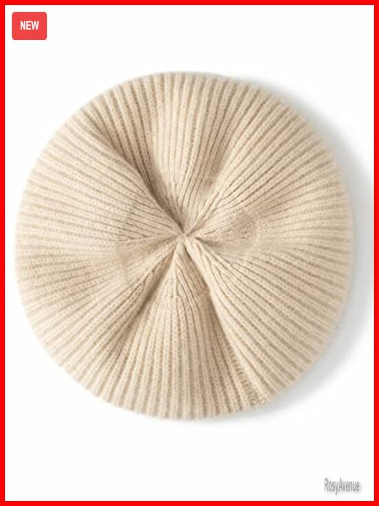 Warm Cashmere Merino Wool Knit Beanie Beret Unisex Oversized Winter Hat